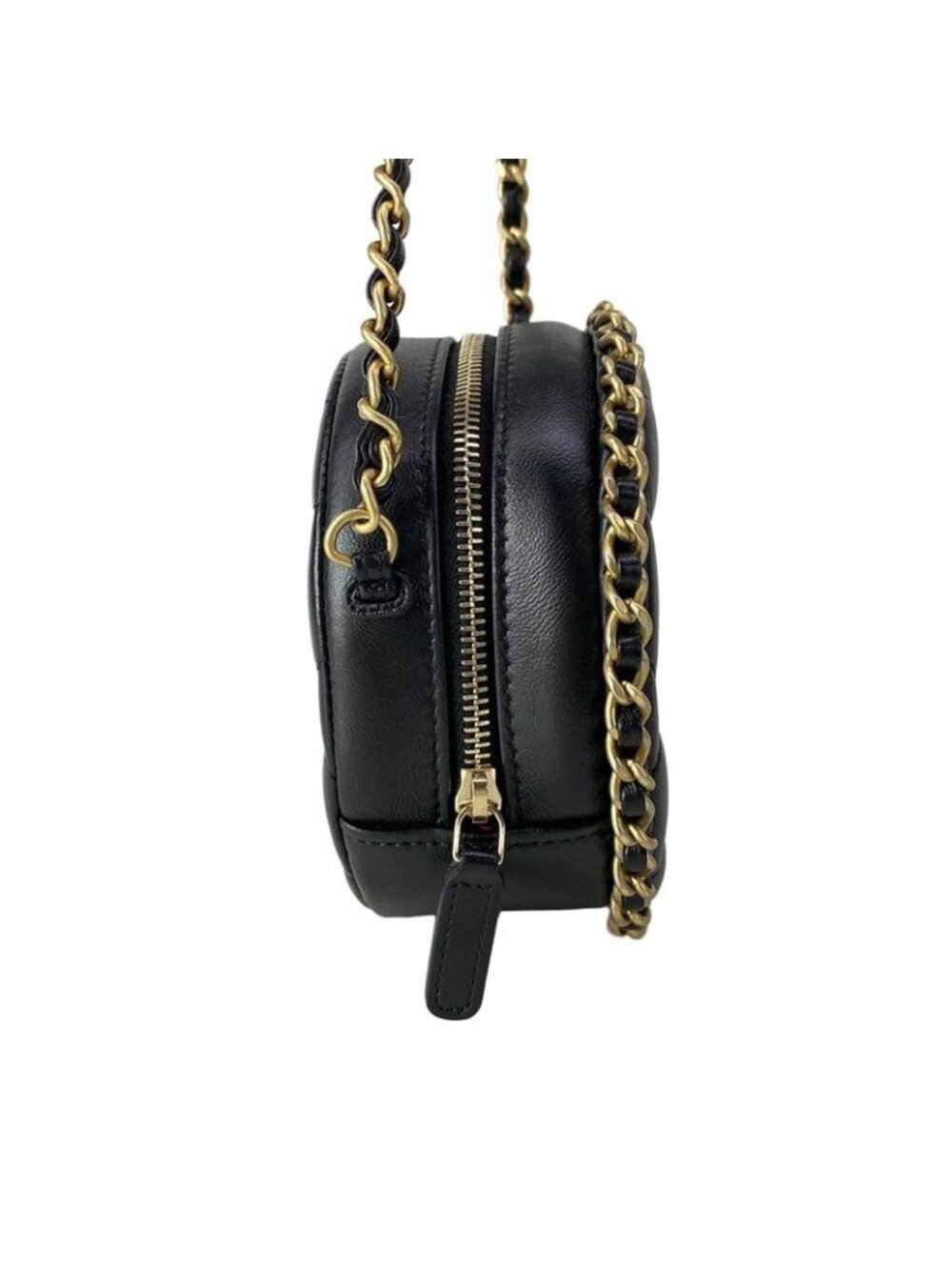 Chanel Shoulder Bag Classic Chain Clutch Quilted Black Vintage Gigold Lambskin - Picture 2 of 16